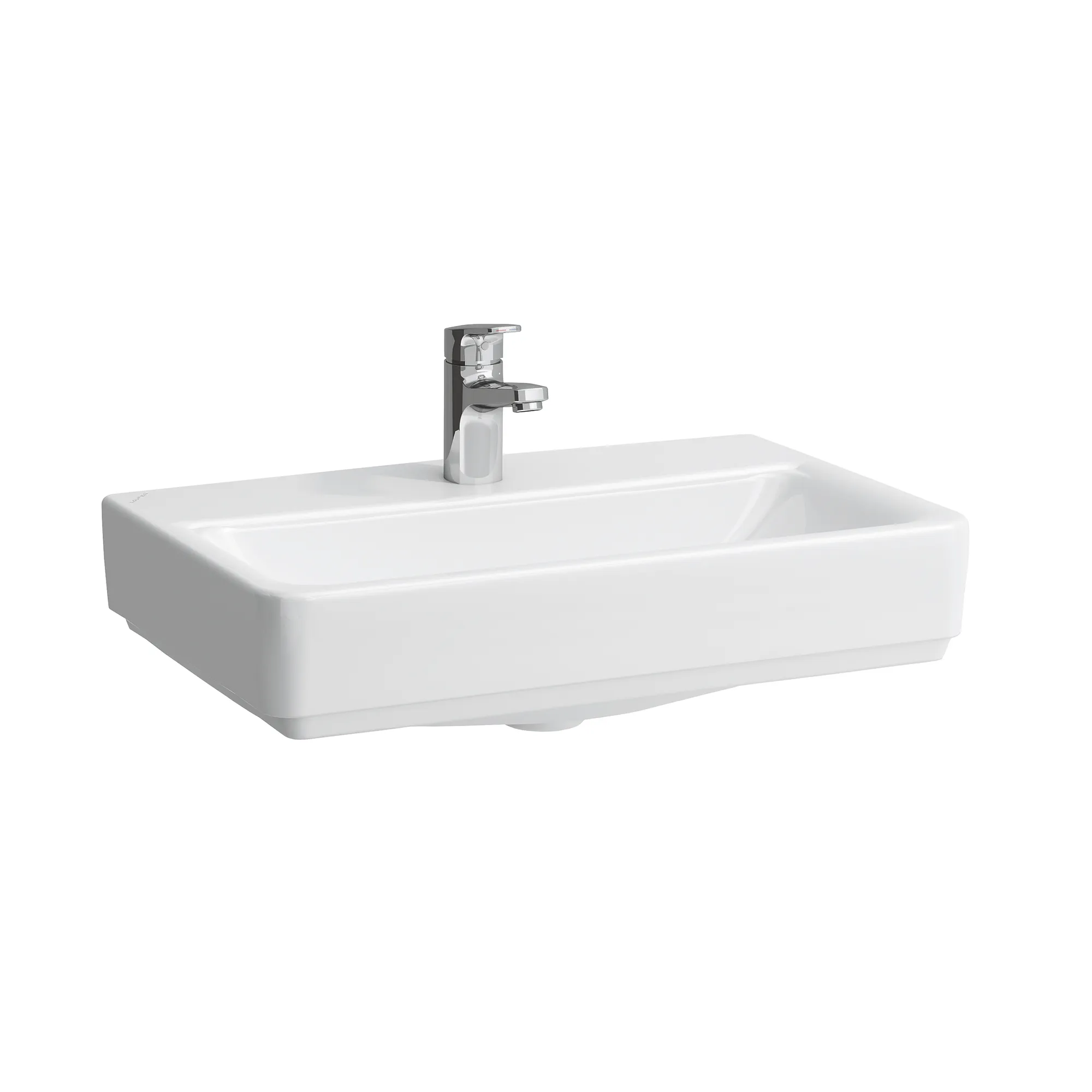 Aufsatzwaschtisch kompakt PRO S 380x550x175 1 Hahnloch mit Überlauf weiß Aufsatzwaschtisch kompakt PRO S 380x550x175 1 Hahnloch mit Überlauf weiß