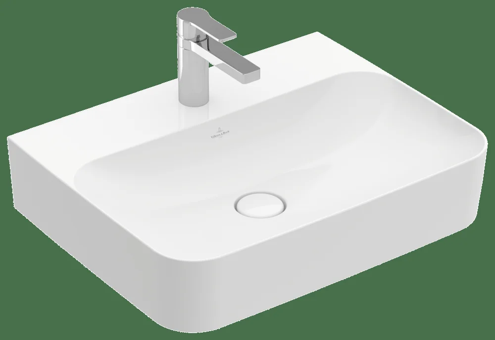 Villeroy & Boch Finion Waschbecken 600x470mm Rechteck TitanCeram Weiß Alpin CeramicPlus Villeroy & Boch Finion Waschbecken 600x470mm Rechteck TitanCeram Weiß Alpin CeramicPlus