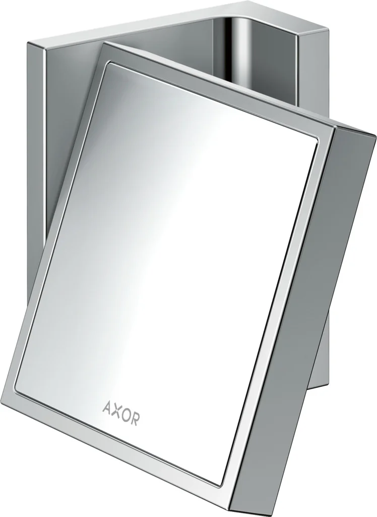 Hansgrohe AXOR Universal Rectangular Rasierspiegel Chrom, neigbar, 1-fach und 1,7-fach Vergrößerung, Wandmontage Hansgrohe AXOR Universal Rectangular Rasierspiegel Chrom, neigbar, 1-fach und 1,7-fach Vergrößerung, Wandmontage