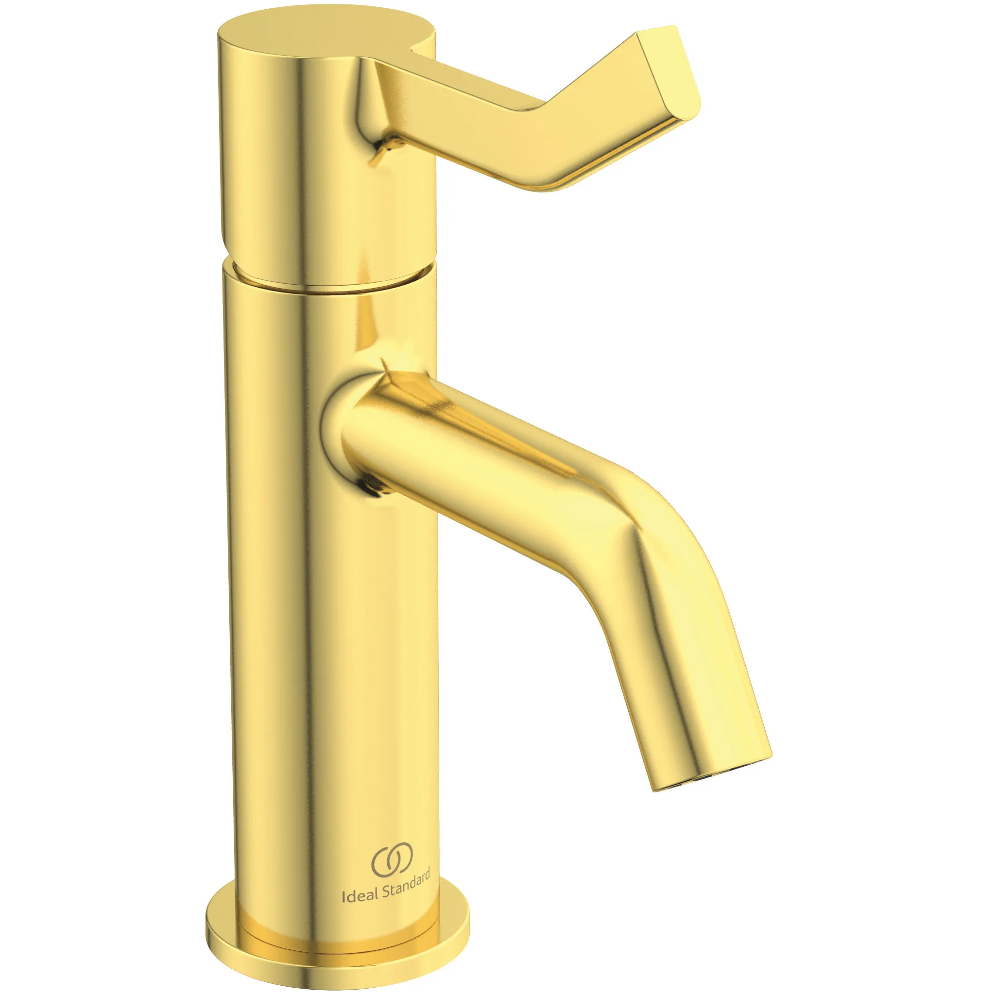 Waschischarmatur Joy Ausladung 110mm ohne Ablaufgarnitur mit langem Griff Brushed Gold Waschischarmatur Joy Ausladung 110mm ohne Ablaufgarnitur mit langem Griff Brushed Gold