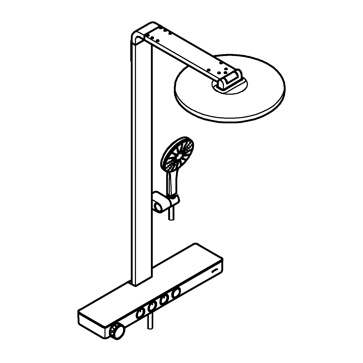 Grohe Duschsystem „Rainshower Aqua Pure“