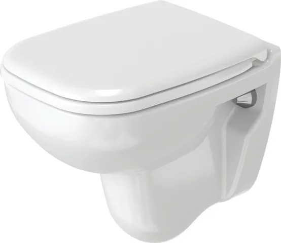 Wand-Tiefspül-WC Compact „D-Code“ 35 × 35,5 × 48 cm mit HygieneGlaze, mit Spülrand Wand-Tiefspül-WC Compact „D-Code“ 35 × 35,5 × 48 cm mit HygieneGlaze, mit Spülrand