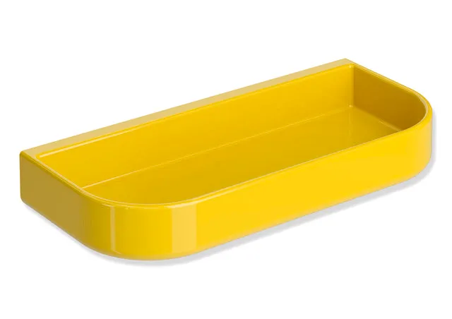 Ablageschale der Serie 477, Polyamid, Montage an der Wand mit Wandhalter, 250 mm breit, 35 mm hoch, 115 mm tief, in Farbe 99 (Reinweiß) Ablageschale der Serie 477, Polyamid, Montage an der Wand mit Wandhalter, 250 mm breit, 35 mm hoch, 115 mm tief, in Farbe 99 (Reinweiß)