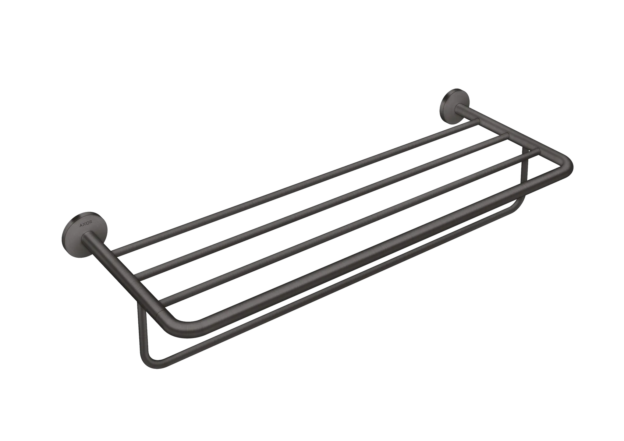 Hansgrohe AXOR Universal Circular Handtuchablage mit Handtuchhalter, Brushed Black Chrome, Länge 655 mm