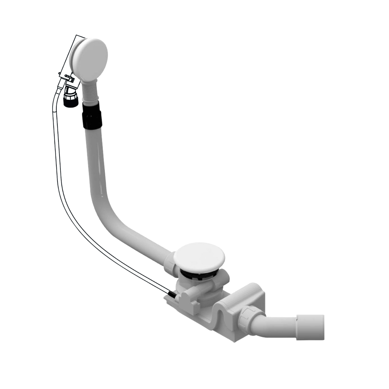 Spezial-Ab- u. Überlaufgarnitur Mod. 4041 mit integrierter Füllfunktion Spezial-Ab- u. Überlaufgarnitur Mod. 4041 mit integrierter Füllfunktion