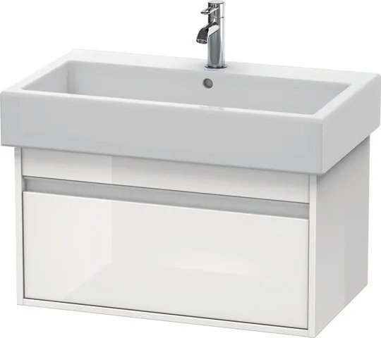 Duravit Waschtischunterschrank wandhängend „Ketho“ 75 × 41 × 44 cm Weiß Hochglanz
