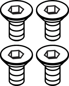 Hansgrohe Schraubenset, Chrom