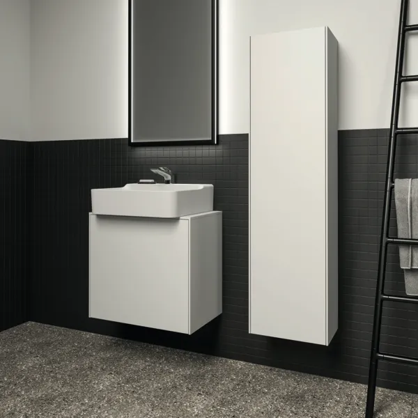 Ideal Standard Halbhochschrank Conca, 1 Tür, Weiß, 370x250x1400mm Ideal Standard Halbhochschrank Conca, 1 Tür, Weiß, 370x250x1400mm