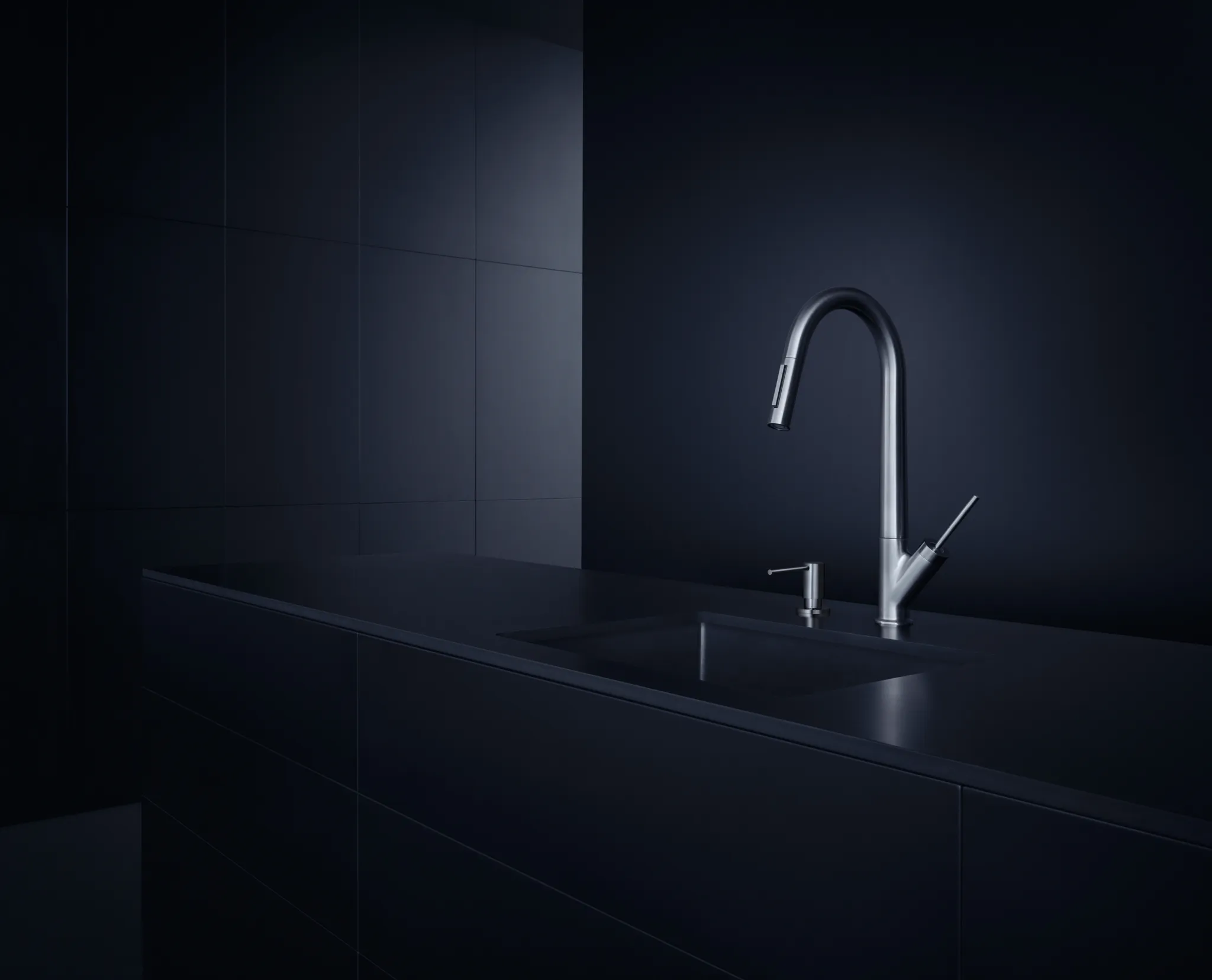 Hansgrohe AXOR Starck Einhebel-Küchenmischer 270 mit Ausziehbrause, Edelstahl, Schwenkbereich 110° oder 150°, Laminarstrahl, arretierbar, MagFit-Brausehalterung, Quick-Connect-Schlauch, max. Durchfluss 9 l/min, Auszugslänge bis 50 cm