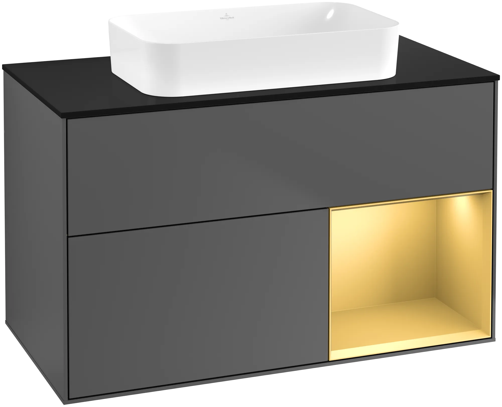 Villeroy & Boch Finion Waschbeckenunterschrank F66 1000x603x501mm anthrazit