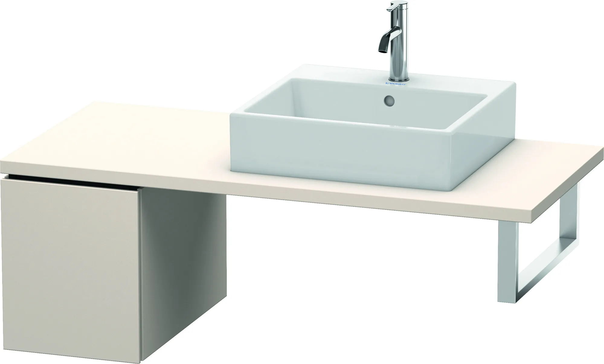 Duravit Unterschrank für Konsole „L-Cube“ 32 × 40 × 54,7 cm Taupe Supermatt Duravit Unterschrank für Konsole „L-Cube“ 32 × 40 × 54,7 cm Taupe Supermatt