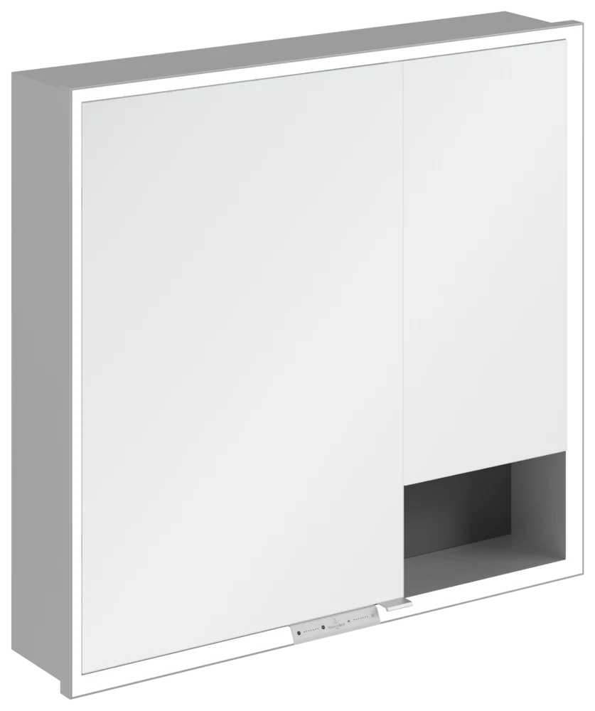 Villeroy & Boch Einbau-Spiegelschrank My View+ A48280, 800x750x167mm, Graphite Villeroy & Boch Einbau-Spiegelschrank My View+ A48280, 800x750x167mm, Graphite