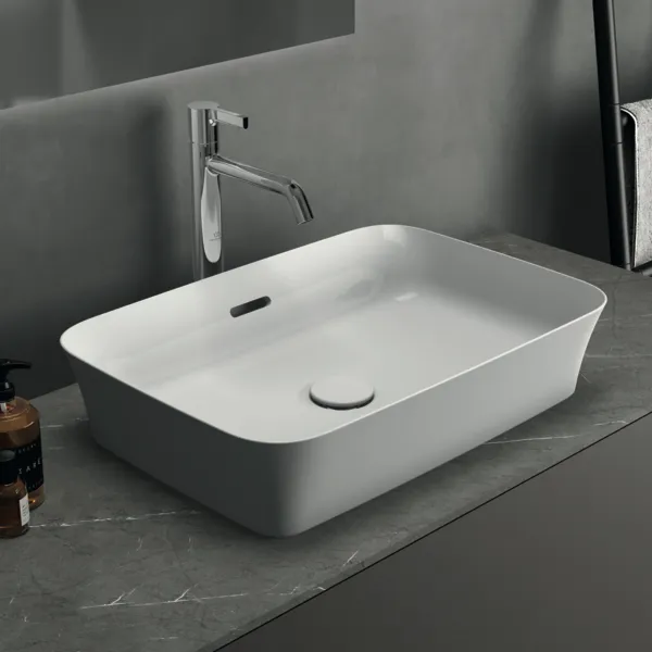 Waschbecken „Ipalyss“ 55 × 38 × 14,5 cm in Weiß