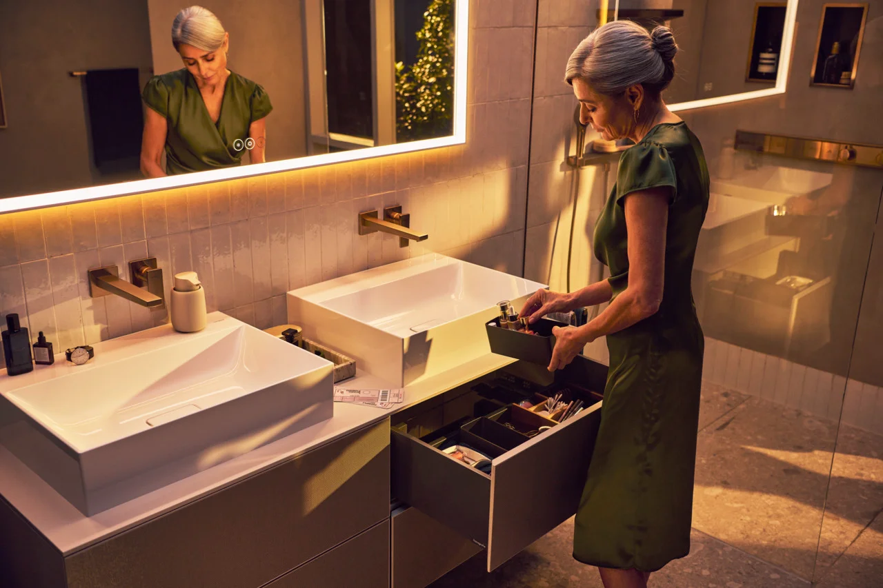 Hansgrohe Xevolos E Aufsatzwaschtisch, Keramik, weiß, 600x480 mm, 140 mm Höhe, ohne Hahnloch und Überlauf