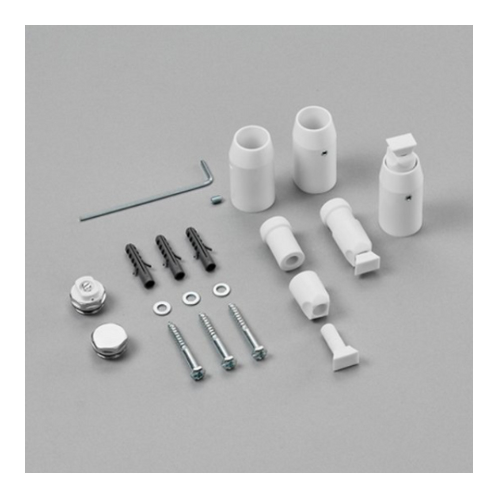 Zehnder Montageset für „Zeno“ einlagig in weiß Zehnder Montageset für „Zeno“ einlagig in weiß