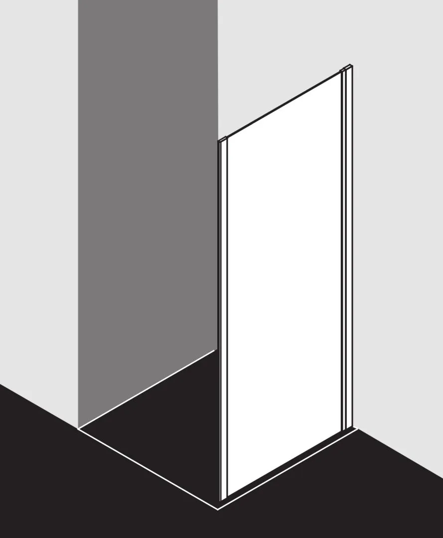 Kermi Duschdesign IBIZA 2000 Seitenwand, H 2000 mm, SW 680-710 mm, weiß Kermi Duschdesign IBIZA 2000 Seitenwand, H 2000 mm, SW 680-710 mm, weiß