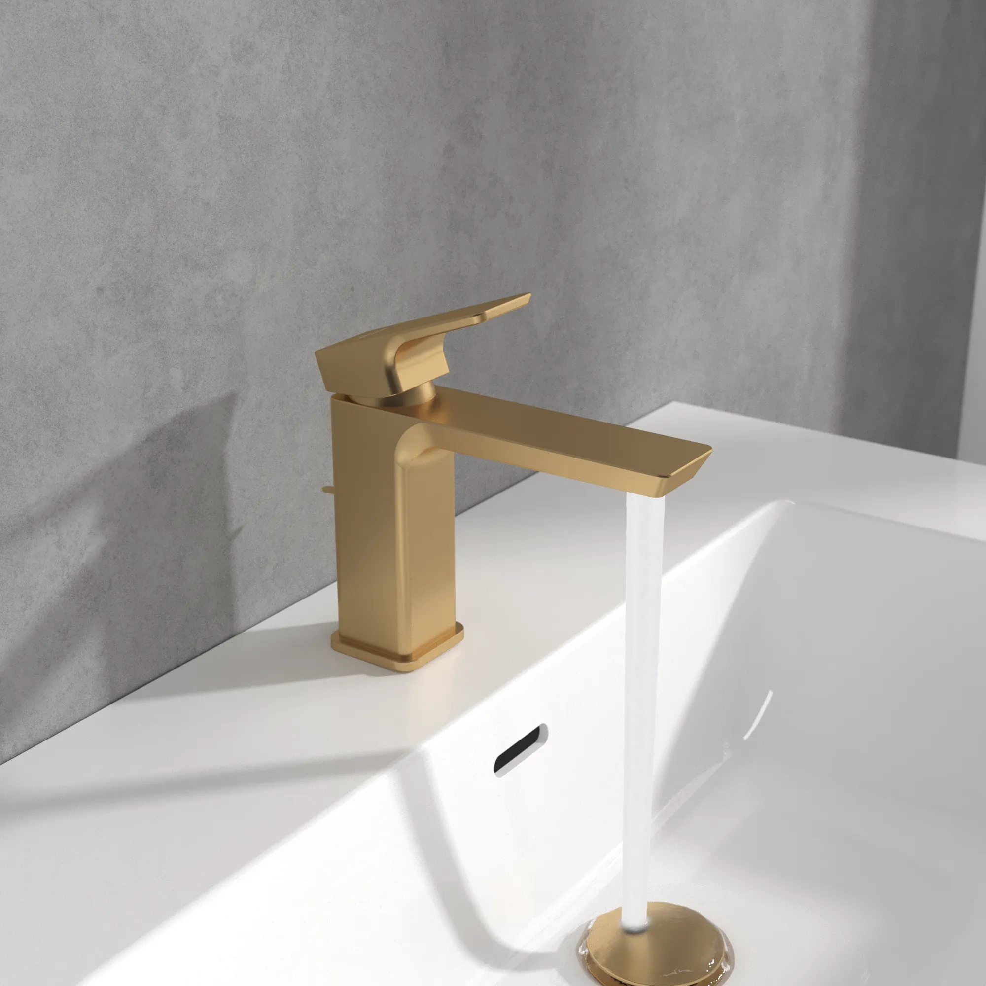 Villeroy & Boch Subway 3.0 Einhebel-Waschtischarmatur, Brushed Gold, 51x176x155 mm, verstellbarer Strahlregler, AirPlus, AquaSmart Villeroy & Boch Subway 3.0 Einhebel-Waschtischarmatur, Brushed Gold, 51x176x155 mm, verstellbarer Strahlregler, AirPlus, AquaSmart