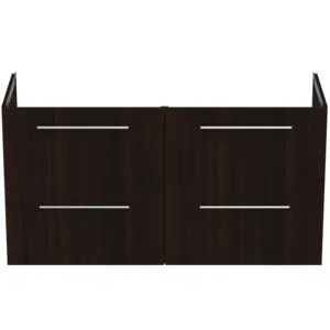 Ideal Standard i.life A Möbeldoppel-Waschtischunterschrank, 4 Auszüge, Coffee Oak, 1200x440x630 mm