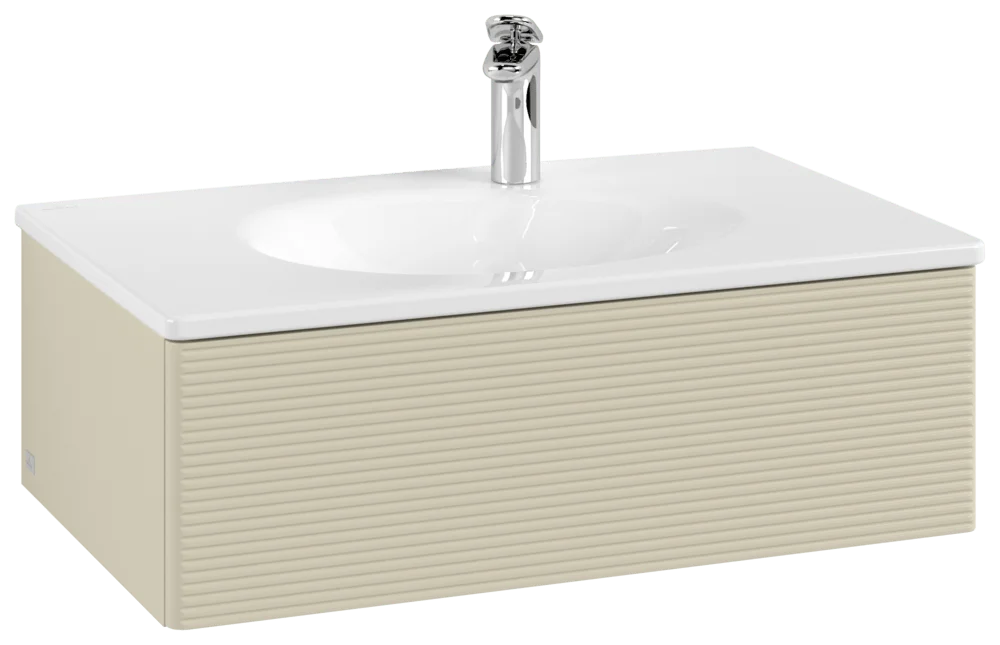 Villeroy & Boch Antao Waschbeckenunterschrank K01, 788x256x496 mm, Silk Grey Matt
