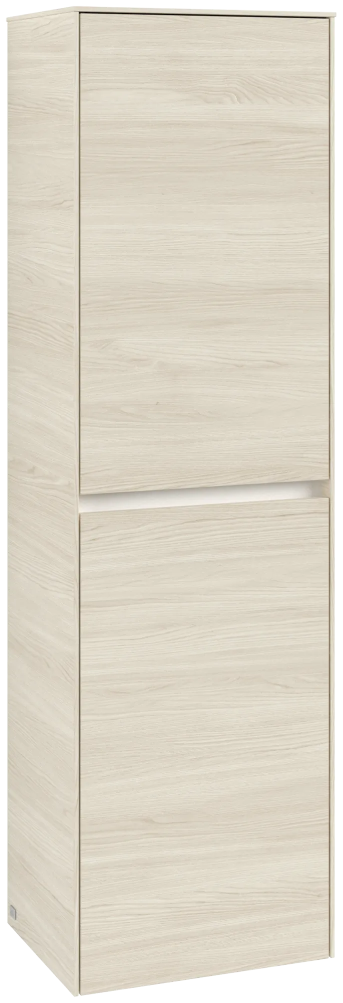 Villeroy & Boch Hochschrank mit Wäschekorb „Collaro“ 45,4 × 153,8 × 34,9 cm ohne Beleuchtung, Anschlag rechts, 1 Tür