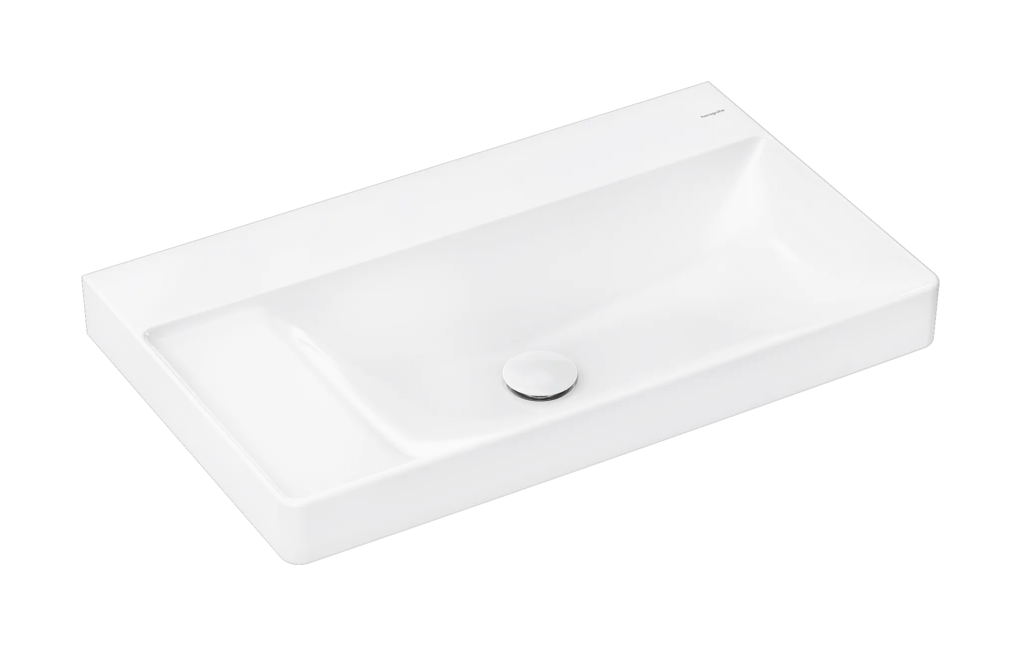 Xelu Q Waschtisch mit Ablage links 800/480 ohne Hahnloch und Überlauf, SmartClean Weiß Xelu Q Waschtisch mit Ablage links 800/480 ohne Hahnloch und Überlauf, SmartClean Weiß
