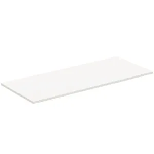 Waschtischplatte i.life B ohne Ausschnitt 1204x506x18mm Weiß matt