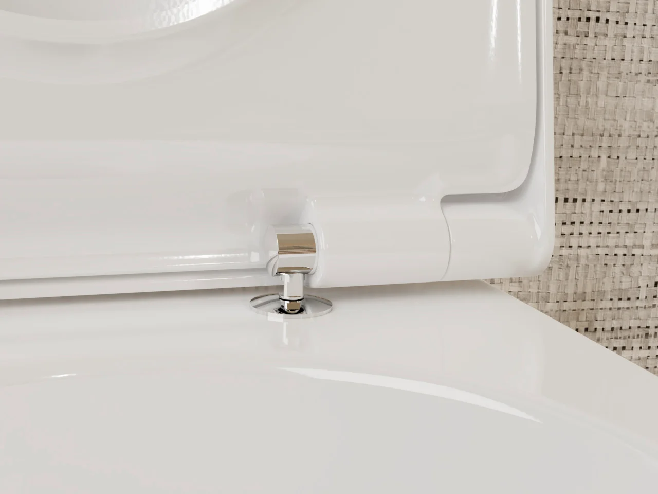 Hansgrohe EluPura S Wand-WC-Set, weiß, 540x360 mm, AquaFall Flush, HygieneEffect, SoftClose, QuickRelease