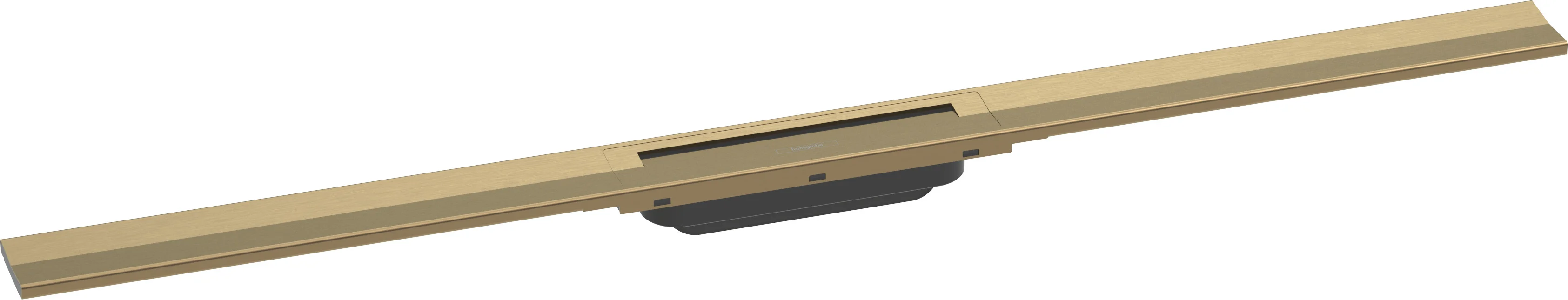 Hansgrohe RainDrain Flex Duschrinne 1000 mm, Brushed Bronze, höhenverstellbar, zweiseitig montierbar, bis zu 60 l/min Ablaufleistung