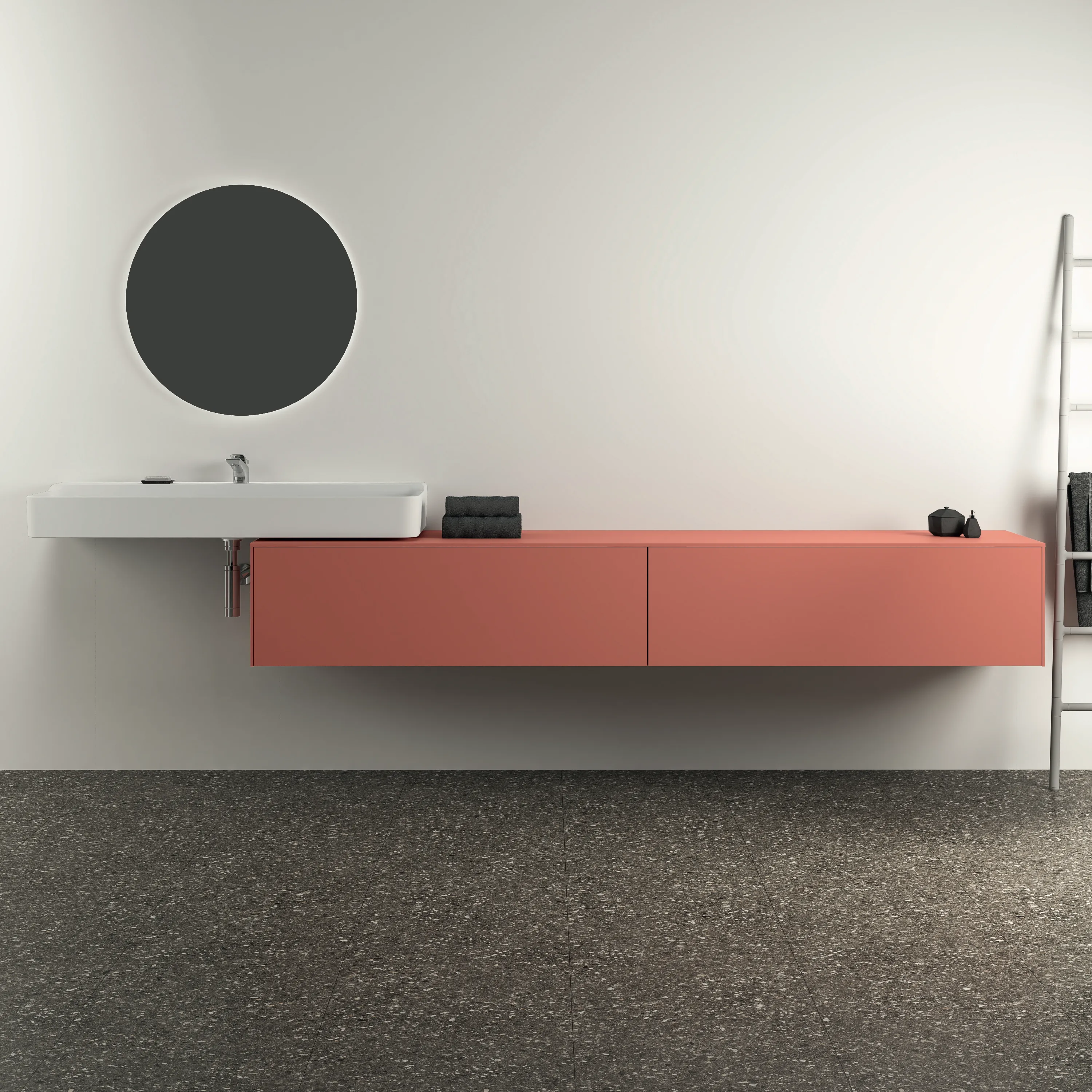 Ideal Standard Waschtischunterschrank „Conca“ 238,7 × 37 × 50,5 cm Sunset matt lackiert Ideal Standard Waschtischunterschrank „Conca“ 238,7 × 37 × 50,5 cm Sunset matt lackiert
