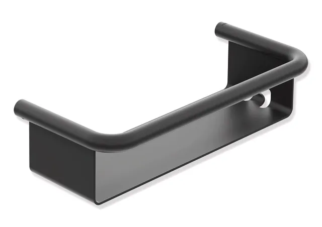 Duschkorb, Edelstahl, pulverbeschichtet, mit integriertem Haken, Breite 265 mm, Höhe 67 mm, Tiefe 119 mm, in Farbe DC (Schwarz tiefmatt) Duschkorb, Edelstahl, pulverbeschichtet, mit integriertem Haken, Breite 265 mm, Höhe 67 mm, Tiefe 119 mm, in Farbe DC (Schwarz tiefmatt)