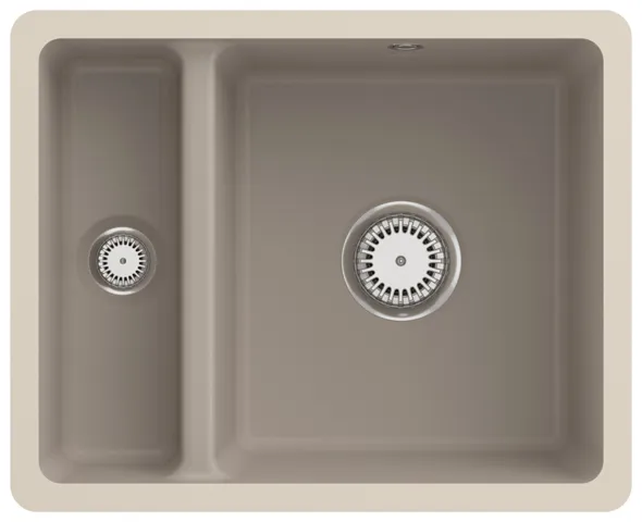 Villeroy & Boch Unterbau-Küchenspülbecken „Subway“ 60 XU 545 × 440 × 200 mm, für Becken rechts in Almond