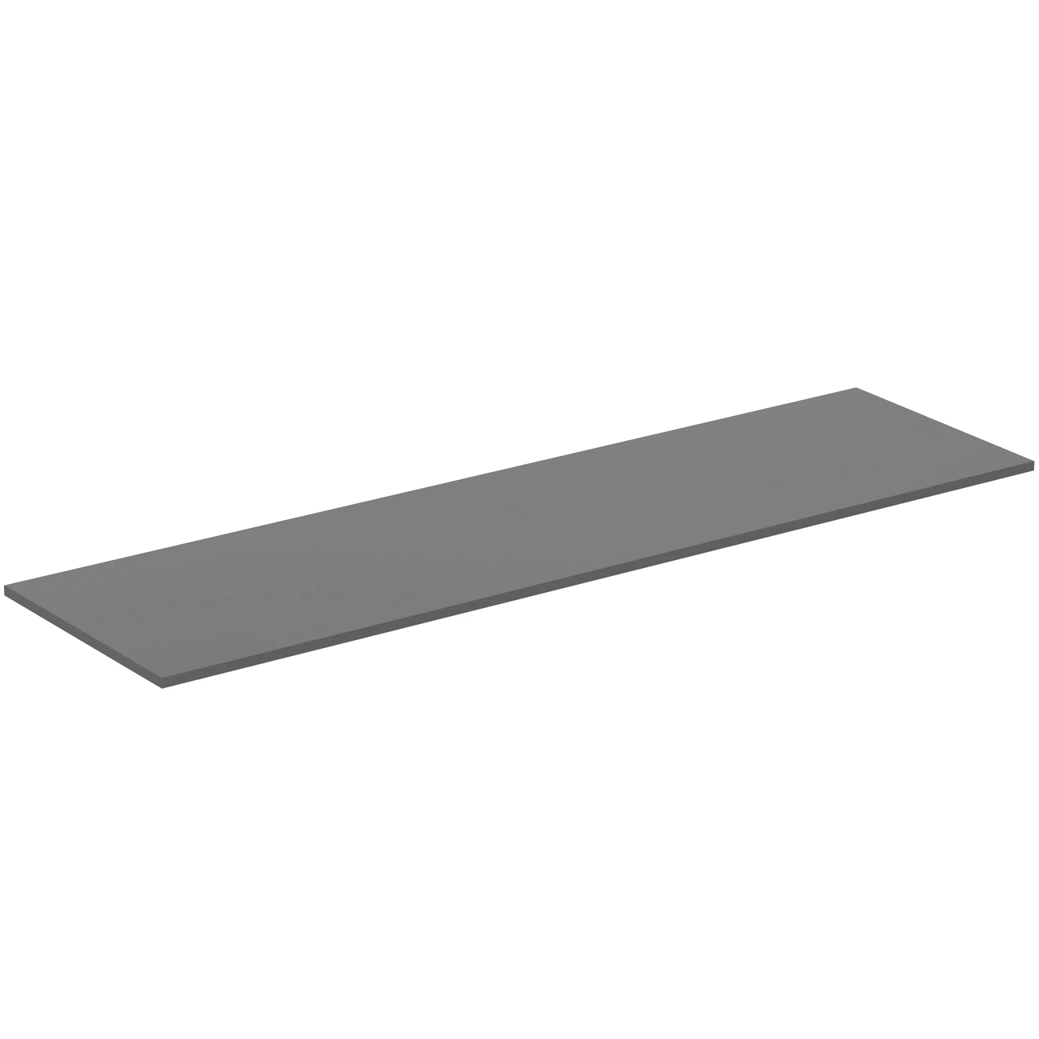 Waschtischplatte i.life B ohne Ausschnitt 1804x506x18mm Weiß matt