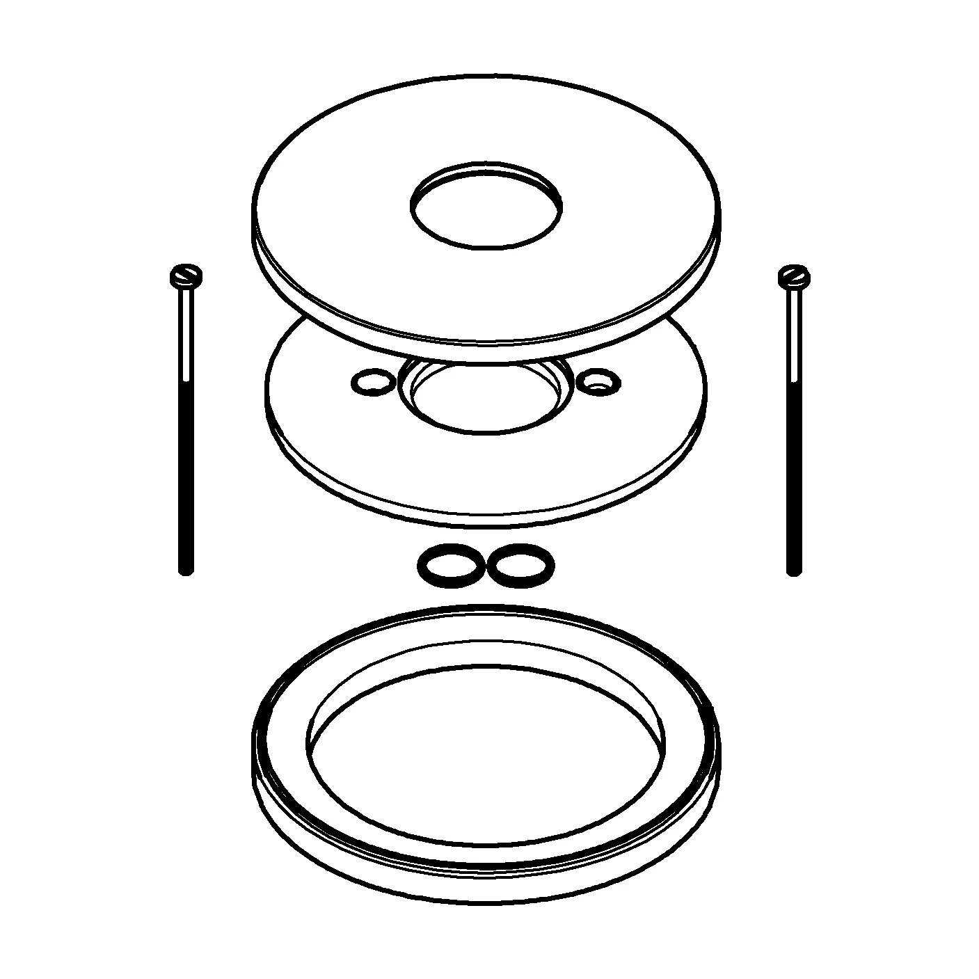 Rosette und Distanzring 46971, für Essence Einhand-Brausebatterie, freistehend, Distanzring 12 mm, chrom