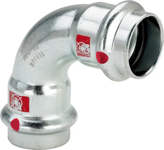 „Prestabo“ 90°-Bogen mit 2 Muffen 54 mm „Prestabo“ 90°-Bogen mit 2 Muffen 54 mm