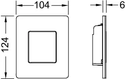 TECEsolid Urinal-Betätigungsplatte schwarz matt TECEsolid Urinal-Betätigungsplatte schwarz matt