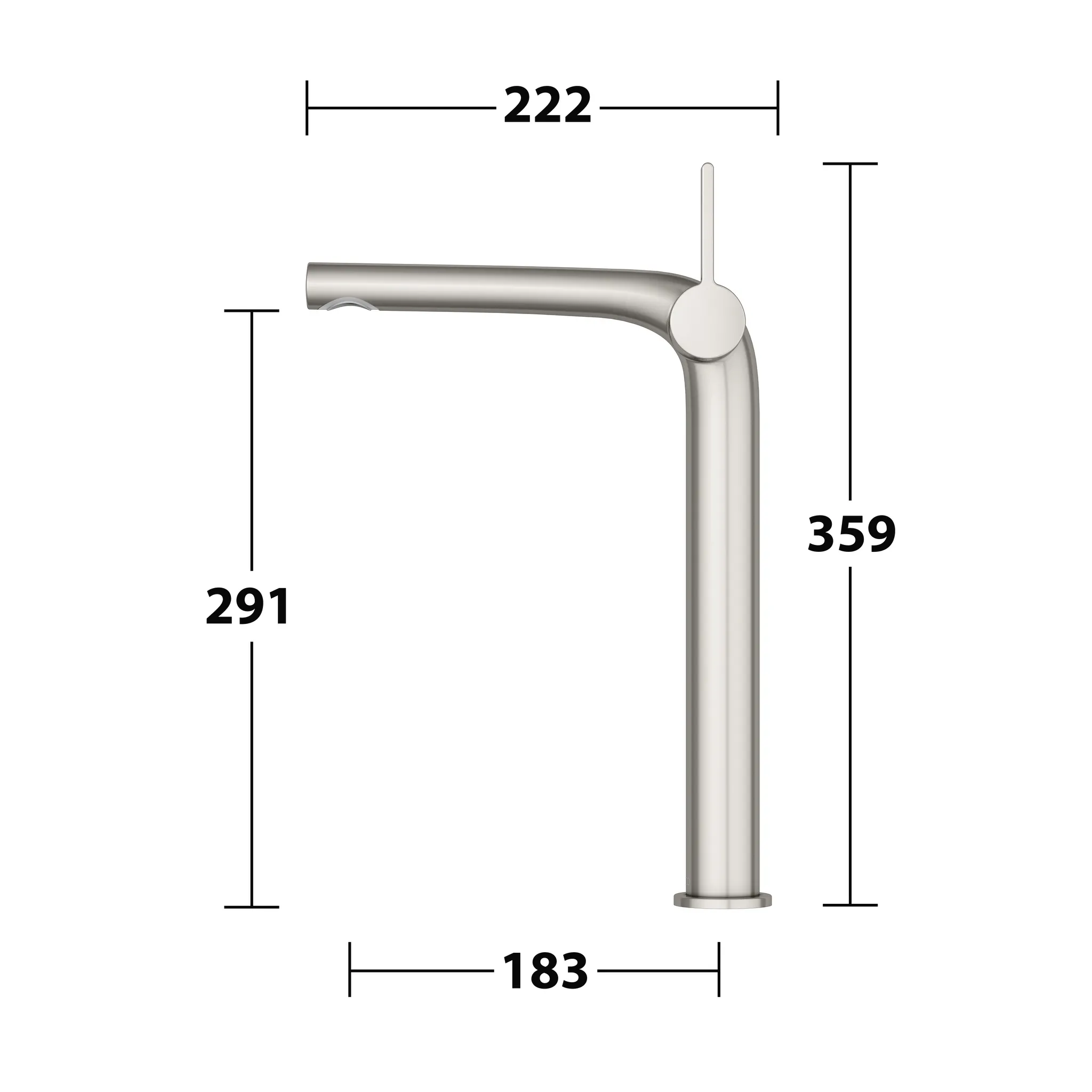 Edition 400 51502050103 Einhebel-Waschtischmischer 250 ohne Zugstangen-Ablaufgarnitur Nickel gebürstet Edition 400 51502050103 Einhebel-Waschtischmischer 250 ohne Zugstangen-Ablaufgarnitur Nickel gebürstet