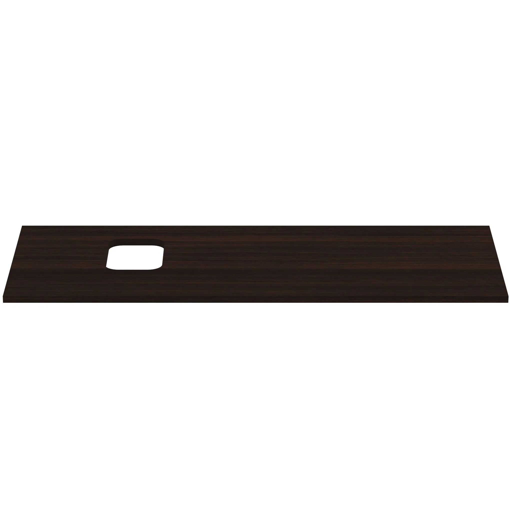 Waschtischplatte i.life B Ausschnitt links für eine Schale 1202x507x18mm Weiß matt