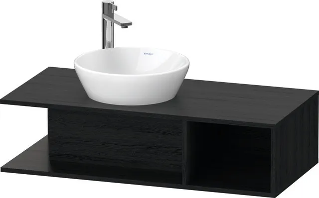 Duravit Waschtischunterschrank wandhängend „D-Neo“ 100 × 26 × 48 cm Eiche Schwarz Duravit Waschtischunterschrank wandhängend „D-Neo“ 100 × 26 × 48 cm Eiche Schwarz