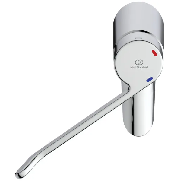 Waschtisch-Sicherheitsarmatur Ceraplus, ohne Ablgarn, Bedienhebel 180mm, Ausladung 109mm, Chrom Waschtisch-Sicherheitsarmatur Ceraplus, ohne Ablgarn, Bedienhebel 180mm, Ausladung 109mm, Chrom