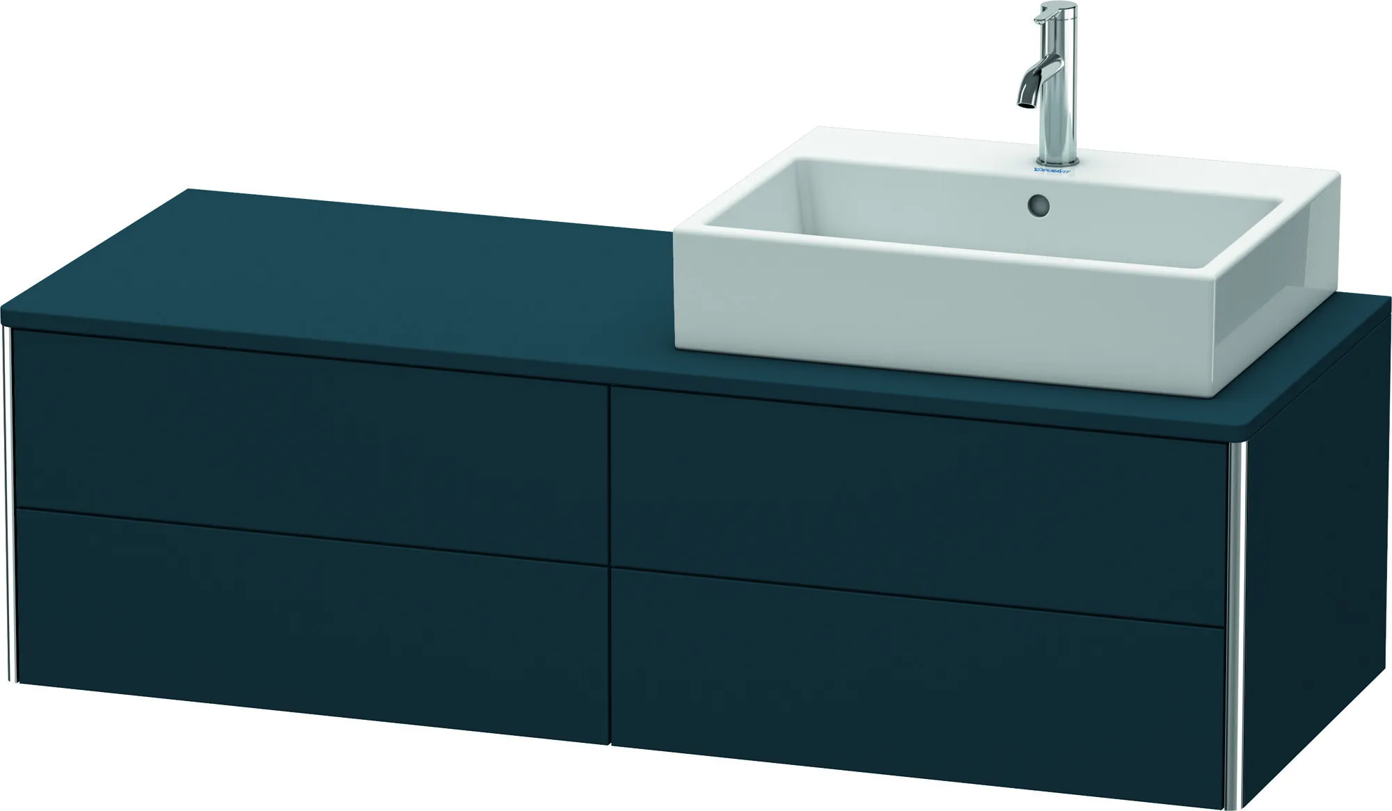Duravit Waschtischunterschrank wandhängend „XSquare“ 140 × 40 × 54,8 cm Nachtblau Seidenmatt Duravit Waschtischunterschrank wandhängend „XSquare“ 140 × 40 × 54,8 cm Nachtblau Seidenmatt