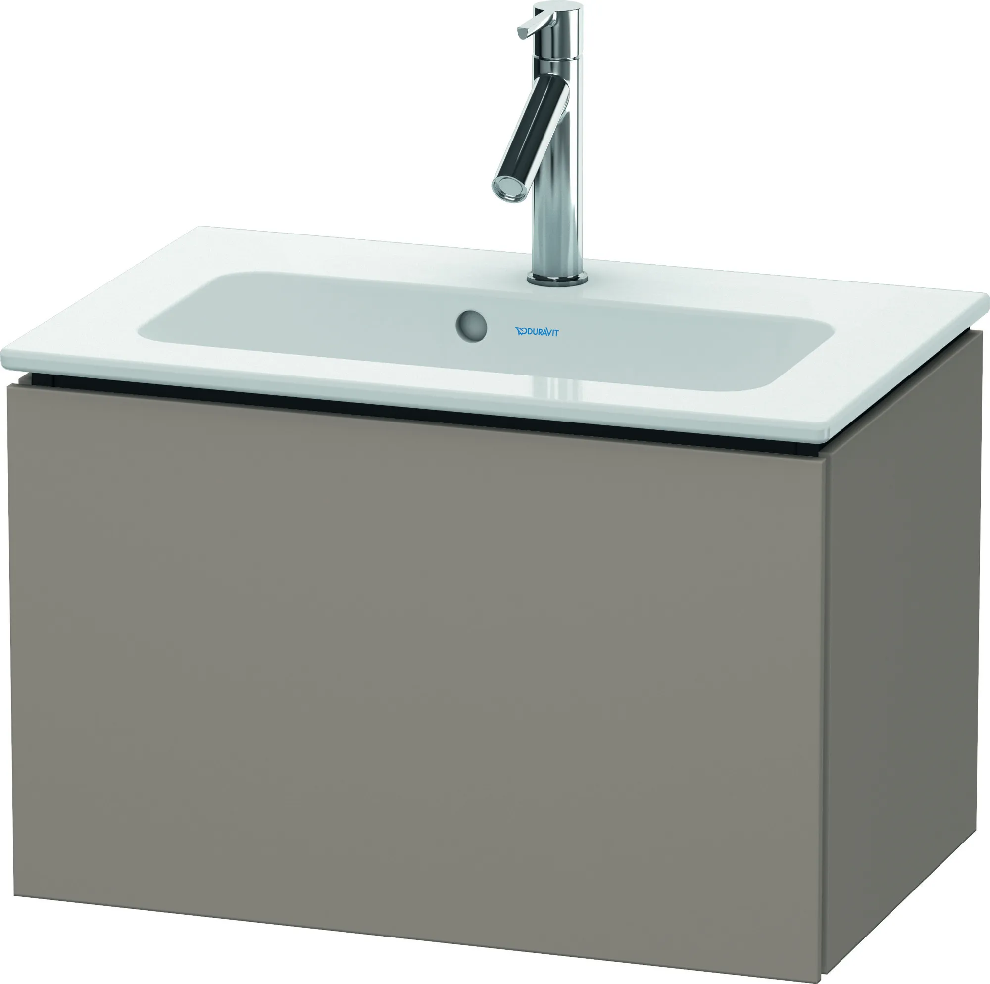 Duravit Waschtischunterschrank wandhängend „L-Cube“ 62 × 40 × 39,1 cm Basalt Matt Duravit Waschtischunterschrank wandhängend „L-Cube“ 62 × 40 × 39,1 cm Basalt Matt