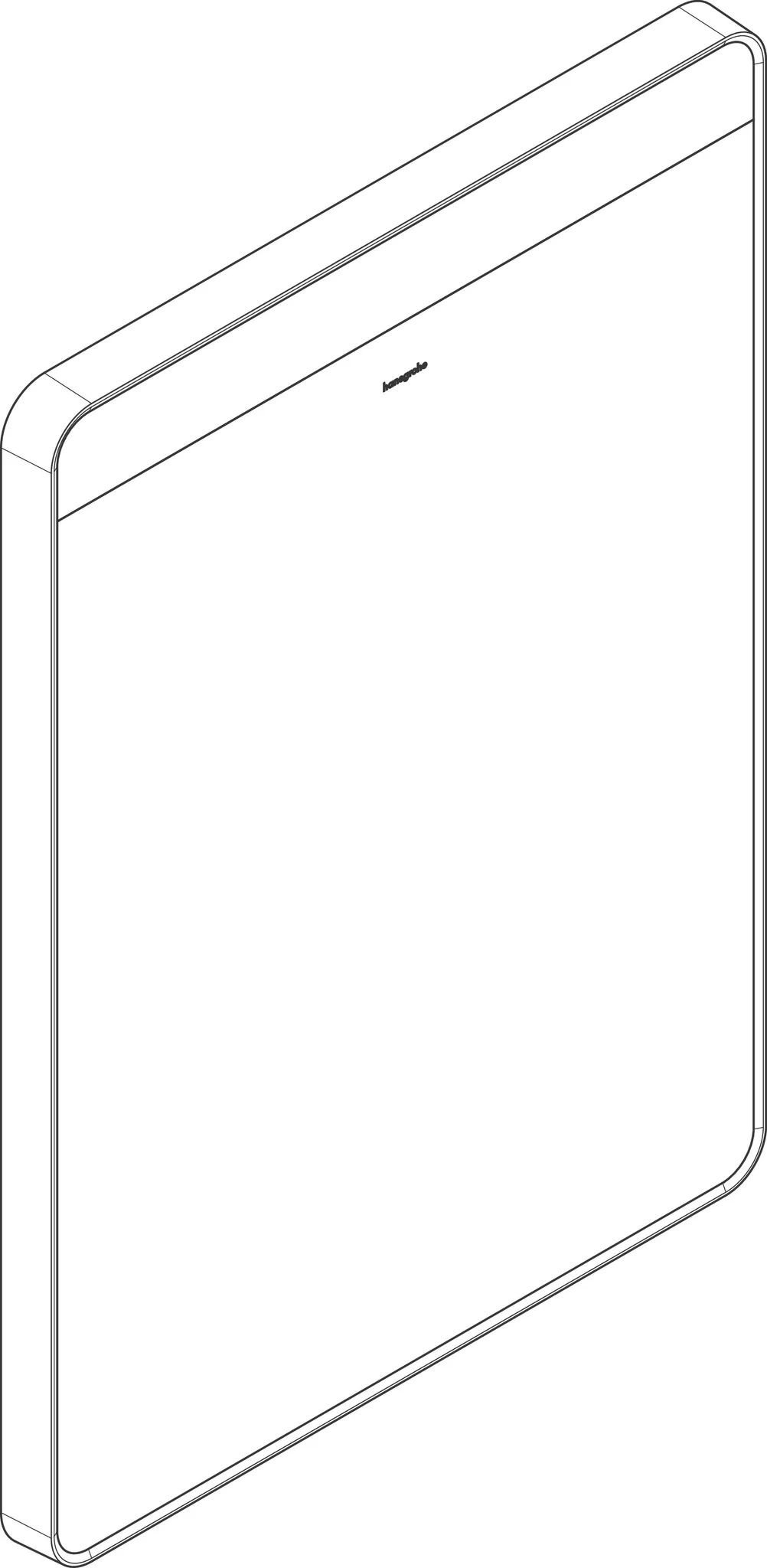 Hansgrohe Xarita Lite Q Spiegel mit horizontaler LED-Beleuchtung, 500⁄30, Mattschwarz Hansgrohe Xarita Lite Q Spiegel mit horizontaler LED-Beleuchtung, 500⁄30, Mattschwarz