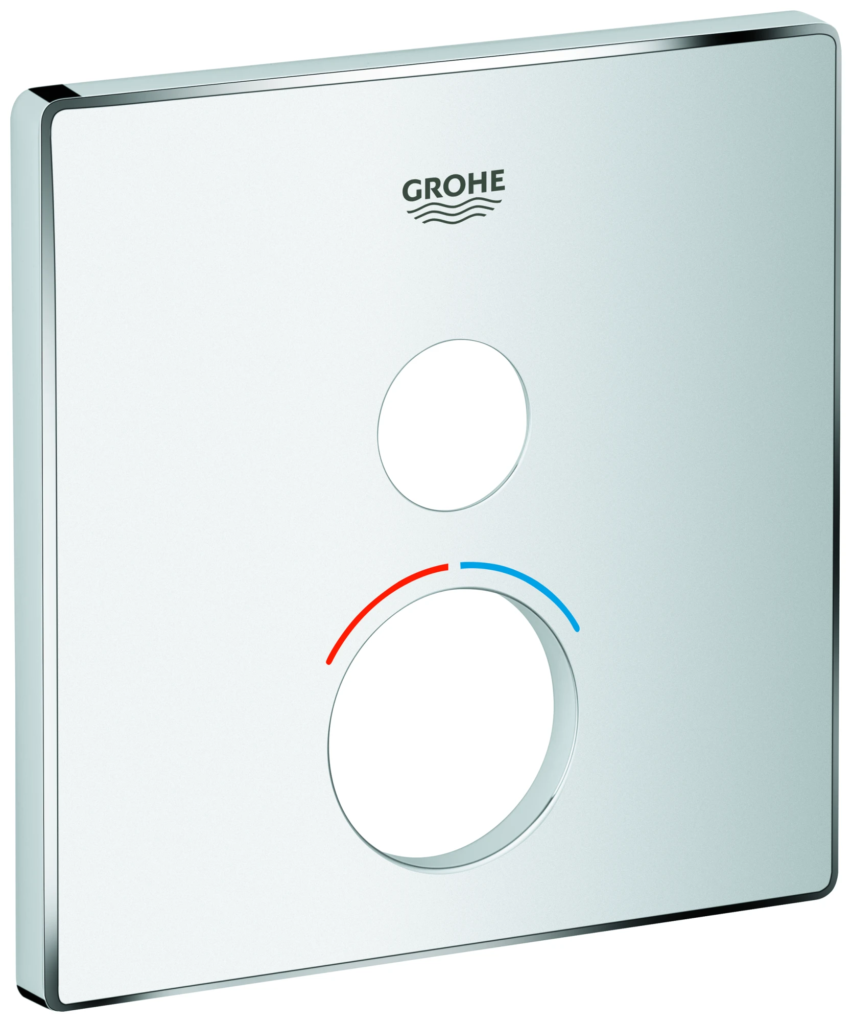 Rosette 46994, eckig, für SmartControl Unterputz, für Mischer mit 1 Absperrventil, chrom