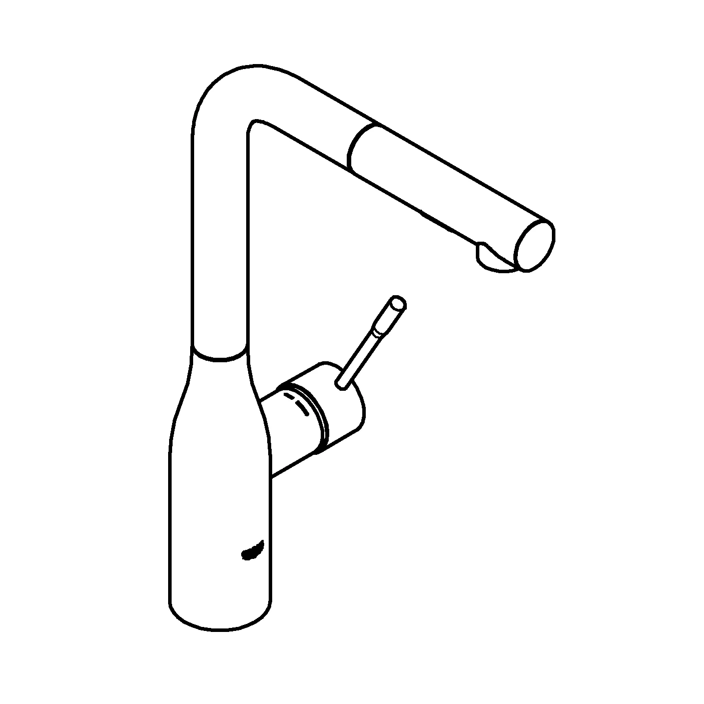 Einhand-Spültischbatterie Essence 30504, Einlochmontage, herausziehbare Dual Spülbrause, eigensicher, Professional Edition