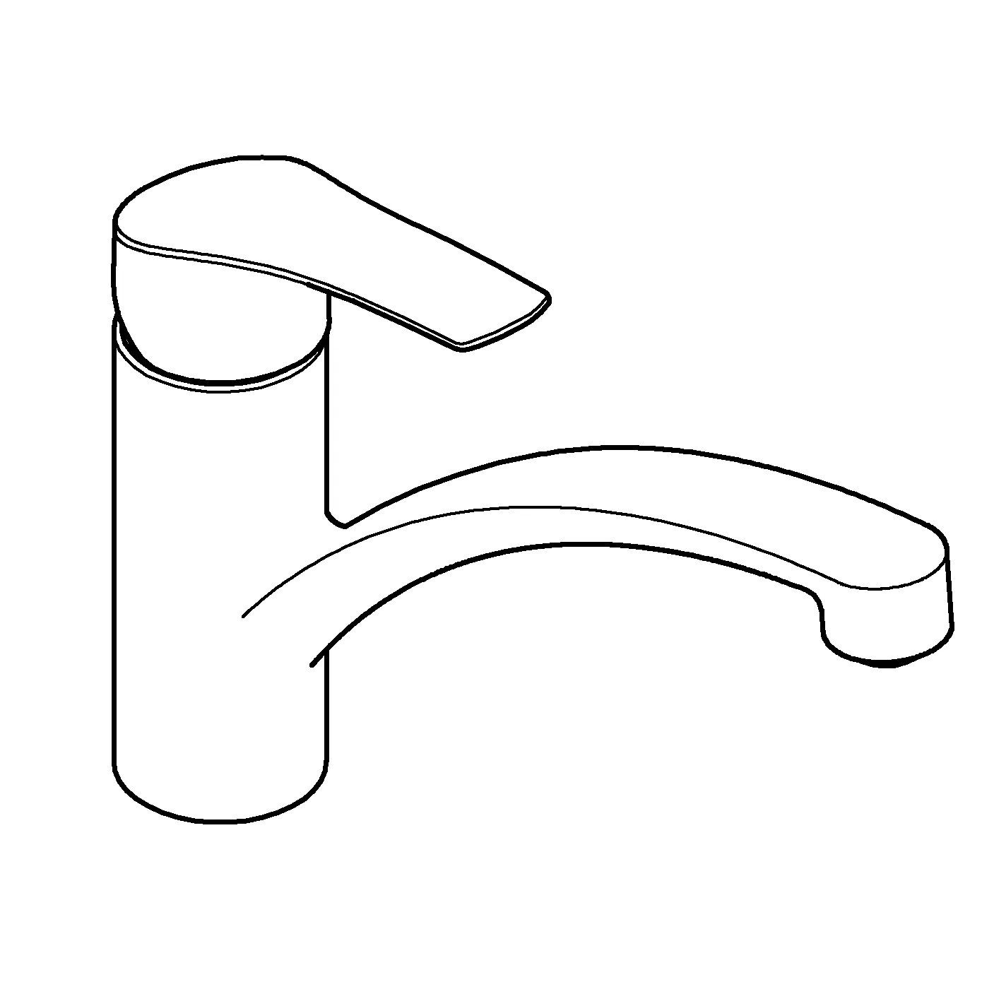 Einhand-Spültischbatterie Eurosmart 30506, Einlochmontage, flacher Auslauf, schwenkbarer Gussauslauf, Cradle to Cradle Certified(R) Gold, chrom Einhand-Spültischbatterie Eurosmart 30506, Einlochmontage, flacher Auslauf, schwenkbarer Gussauslauf, Cradle to Cradle Certified(R) Gold, chrom