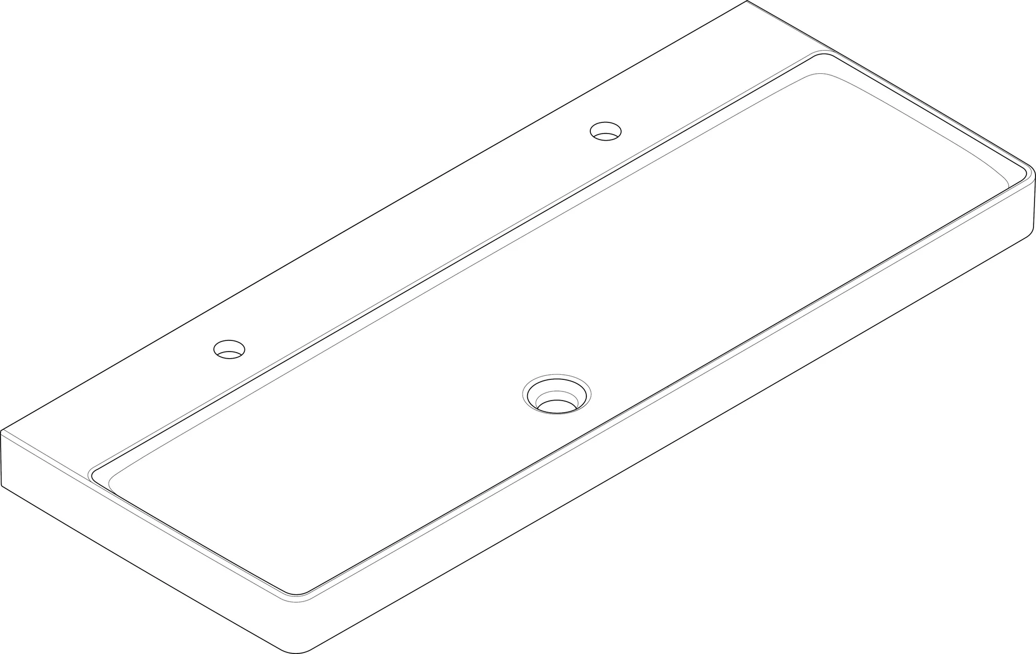 Hansgrohe Waschbecken „Xelu Q“, Hahnlochposition links und rechts in Weiß Hansgrohe Waschbecken „Xelu Q“, Hahnlochposition links und rechts in Weiß