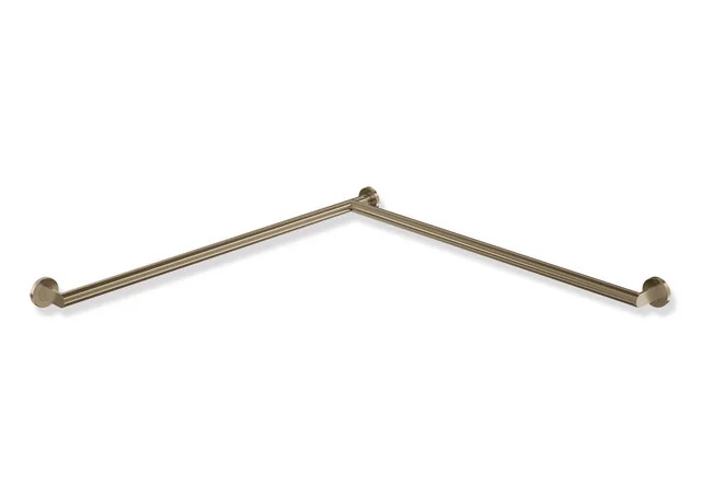 HEWI Dusch- und Wannenhandlauf System 900, Edelstahl PVD bronze gebürstet, waagerecht 965 mm, Durchmesser 32 mm, rechts