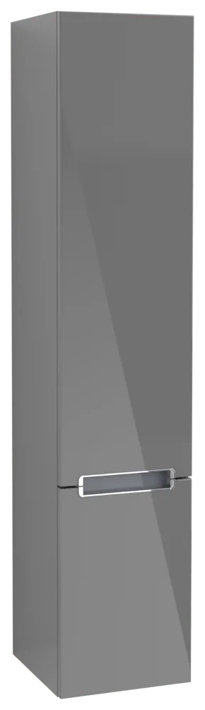 Villeroy & Boch Subway 2.0 Hochschrank A70910, 350x1650x370mm, 2 Türen, links Anschlag, Glossy Grey
