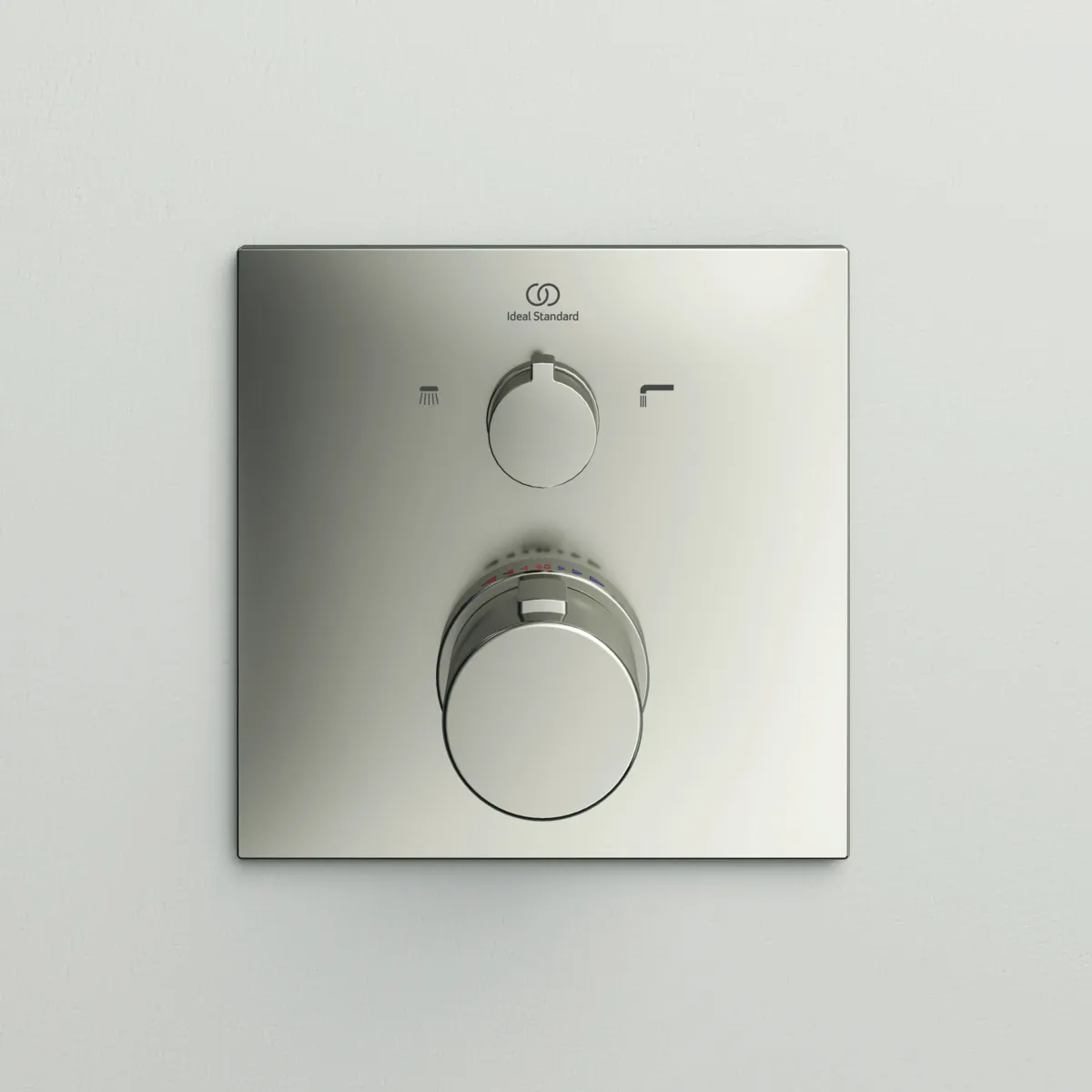 Badethermostat Unterputz Ceratherm C100, Bausatz 2, Rosette 163x163mm, Brushed Gold