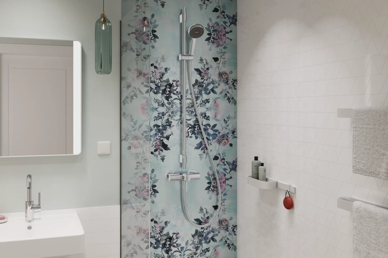 Hansgrohe Activera Select S Brauseset 95 2jet EcoSmart mit Brausestange Varia 105 cm Chrom